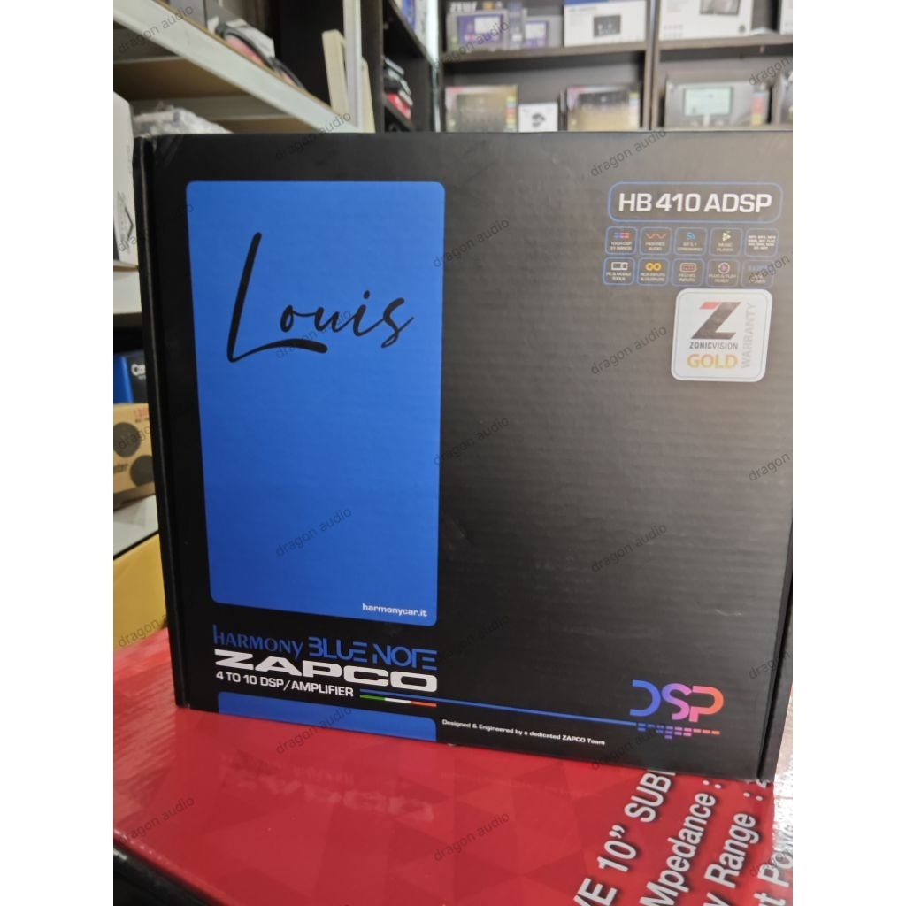 ​ZAPCO HB 410 ADSP: แอมป์ Class AB 8-Ch พร้อม DSP 10-Ch ในตัว, EQ 31-bands, รองรับ Hi-Level และ Blue