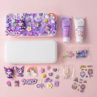 แพ็ควัสดุ DIY กล่องดินสอ กล่องเครื่องเขียนครีมหมากฝรั่ง แฮนด์เมด สําหรับใส่เครื่องเขียน ของขวัญสําหรับเด็ก