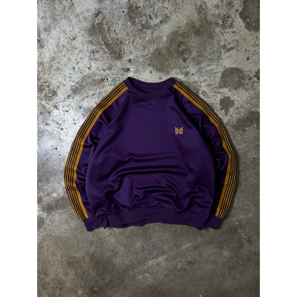 NEEDLES TRACK CREWNECK SWEATSHIRT SIZE L 23/26