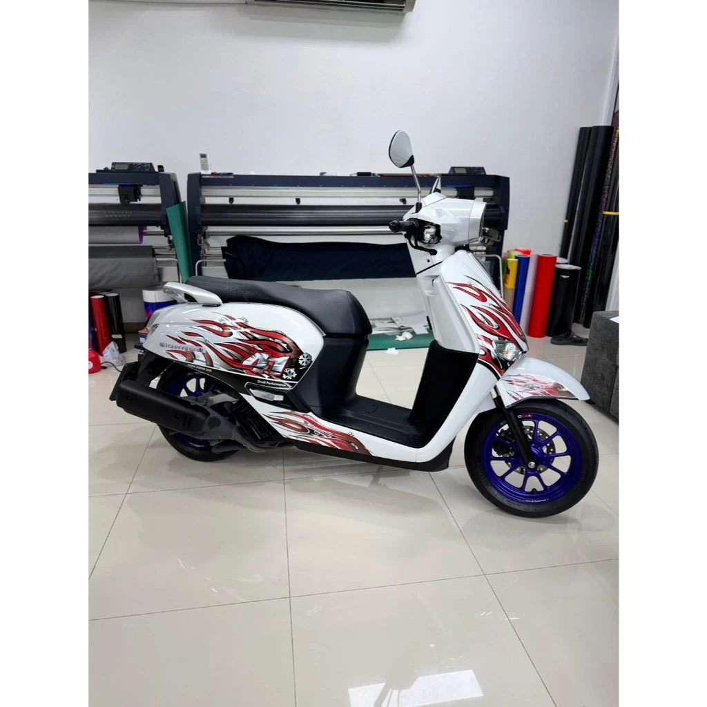 สติ๊กเกอร์ตติดรถลายไฟ Honda Giorno ตรงรุ่น thumbnail 7