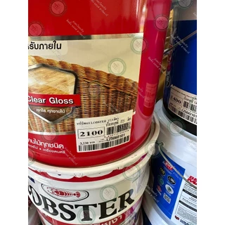 LOBSTER วาร์นิชเงา ล็อบสเตอร์ วานิชเงา ตรากุ้ง ถังใหญ่ 17.5 ลิตร (High Gloss Varnish No. 2100)