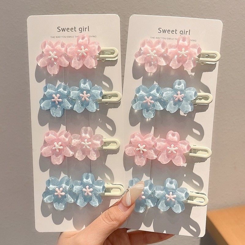 กิ๊บติดผมลายดอกซากุระเจลลี่ กิ๊บติดผมเด็กผู้หญิง กิ๊บซากุระสีฟ้า ชมพู สไตลญี่ปุ่นเกาหลี ส่งไวจากไทย