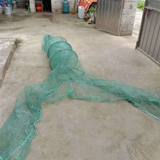ดักปลา ที่ดักปลา ดักกุ้ง ปากกว้าง ตาห่าง ปลาเข้าง่าย ขนาด 500*100*300cm ที่ดักกุ้ง พับเก็บง่าย ที่ดักกุ้ง