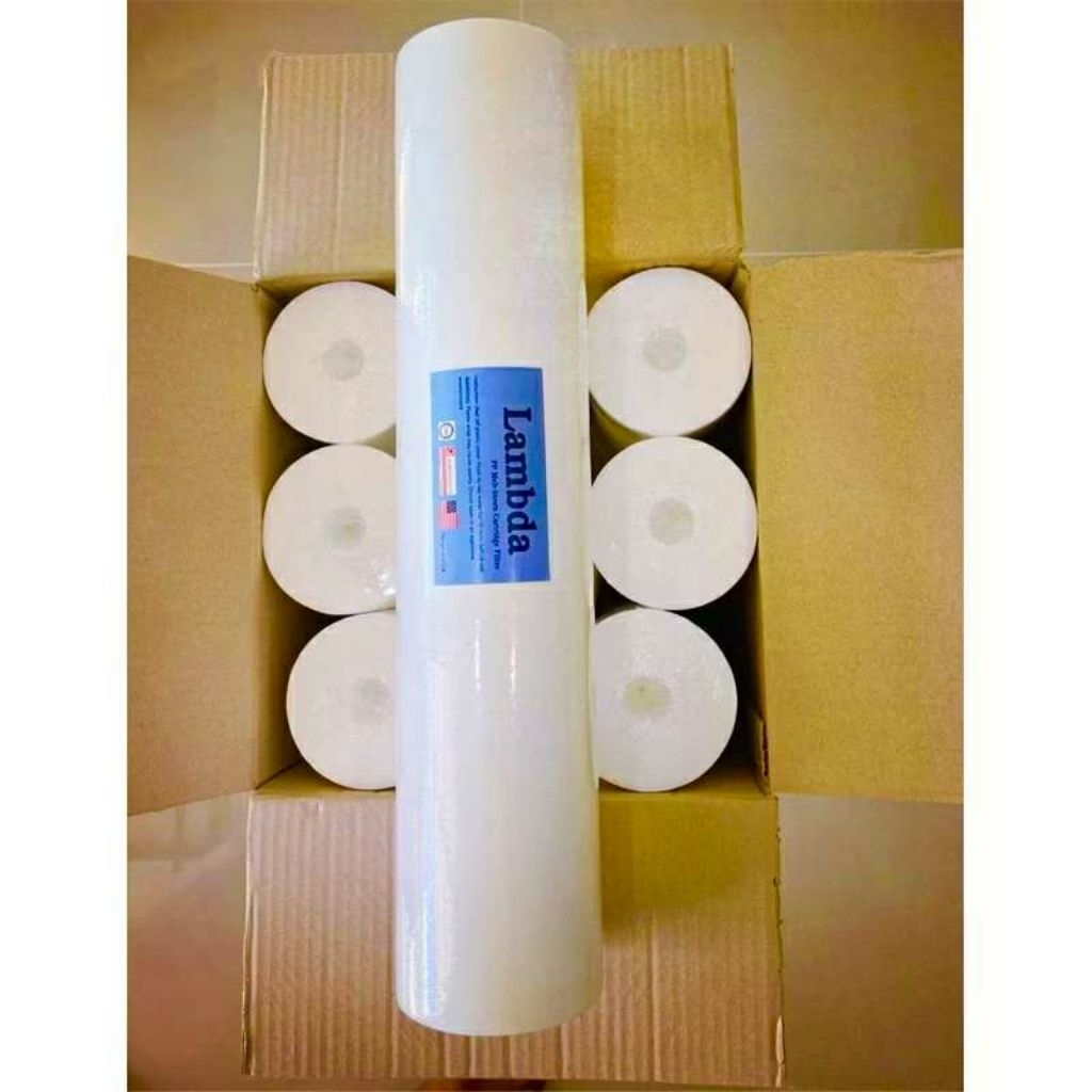 1ลังมี 8ไส้ ไส้กรองน้ำ PP Big Blue 20x4.5 นิ้ว  5 ไมครอน Sediment