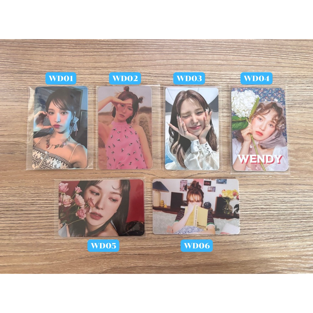 (พร้อมส่ง) การ์ด Red Velvet Wendy เวนดี้ ของแท้ 💯%