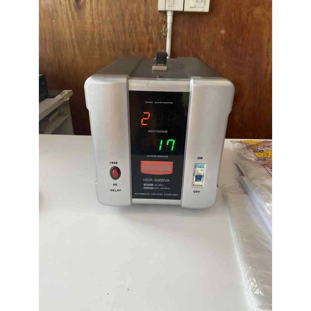 (มือสอง) Stabilizer ZIRCON เครื่องปรับแรงดันไฟฟ้าอัตโนมัติ HDR 5000VA 4000W