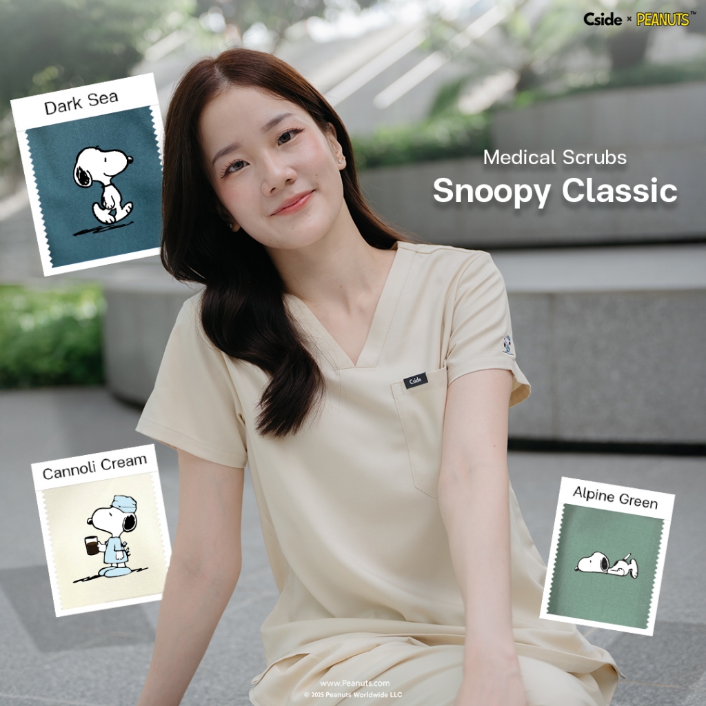 Cside Scrub - New! Snoopy Classic Collection - (ชุดสครับ ชุดสครับหญิง ชุดสครับหมอ)