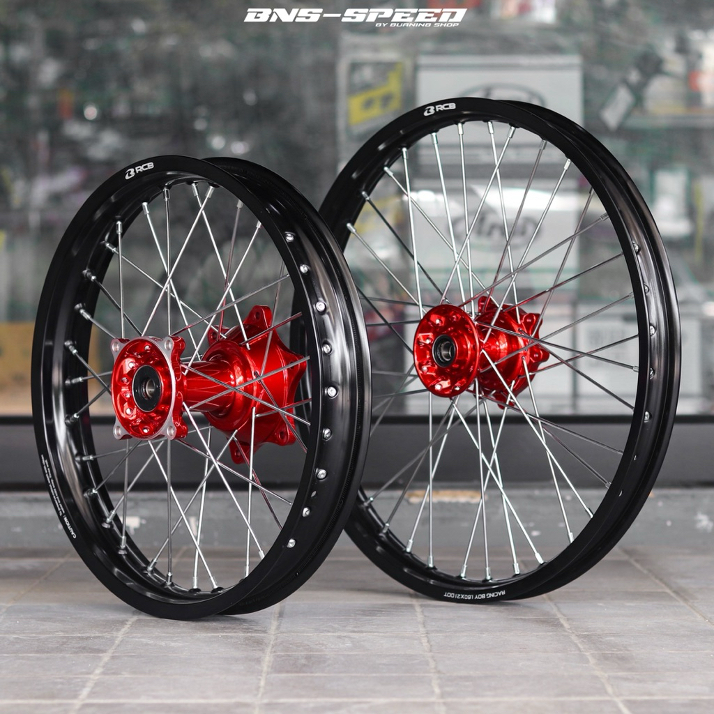 ชุดล้อวิบาก 21-18 CRF250, CRF300L/Rally เปลี่ยนสีดุมและซี่ได้