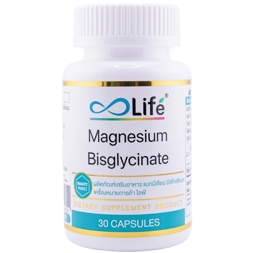 Life แมกนีเซียม บิสไกลซิเนต Magnesium Bisglycinate 30 แคปซูล (LLAAR) thumbnail 7