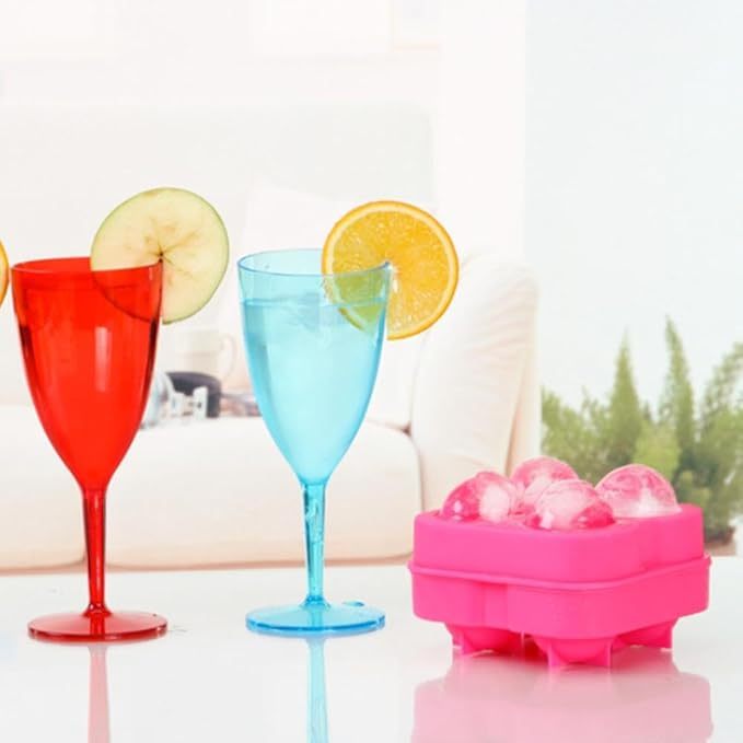 ถาดน้ำแข็ง พิมพ์น้ำแข็งก้อนกลม แม่พิมพ์น้ำแข็งก้อนกลม ที่ทำน้ำแข็ง แม่พิมพ์วุ้น Ice Maker 4สี ใช้งานง่าย น้ําแข็งกลม - รูปที่ 5