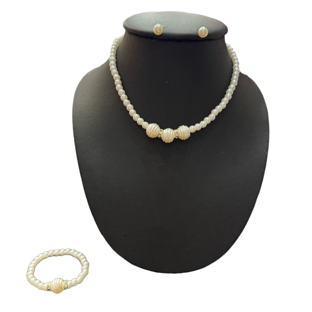 Accessories ชุดสร้อยไข่มุก สร้อยมุก พร้อมต่างหู กําไล Taladyai ส่งจากไทยได้ของเร็ว - รูปที่ 3