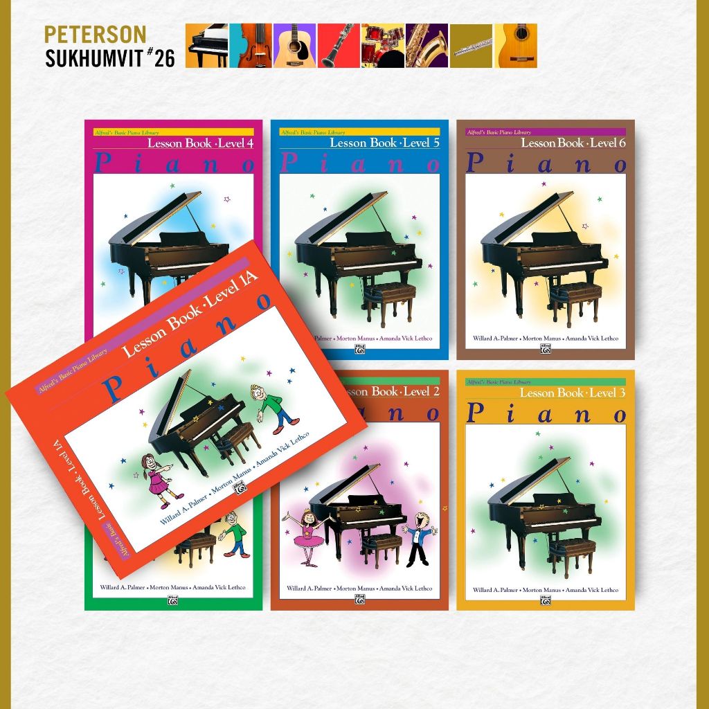 หนังสือเรียนเปียโน Alfred’s Basic Piano Library: Lesson Book