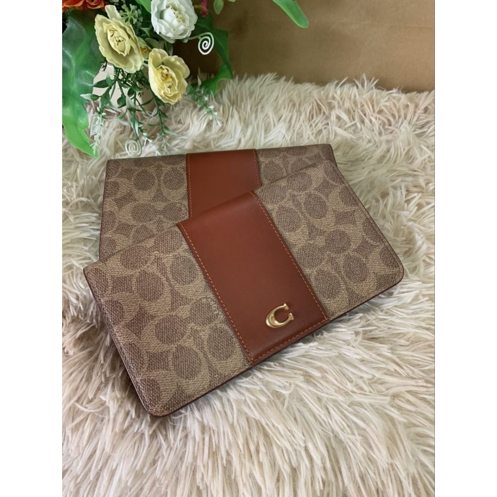 เป๋าตัง 2พับ งานShop  7 3/4" (L) x 4 1/2" (H) x 1" (W)Style No. C5862