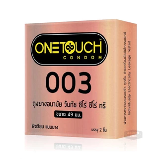 ถุงยางอนามัยขนาด 49มม. onetouch durex Okamoto Hayashi [ เลือกด้านใน ]