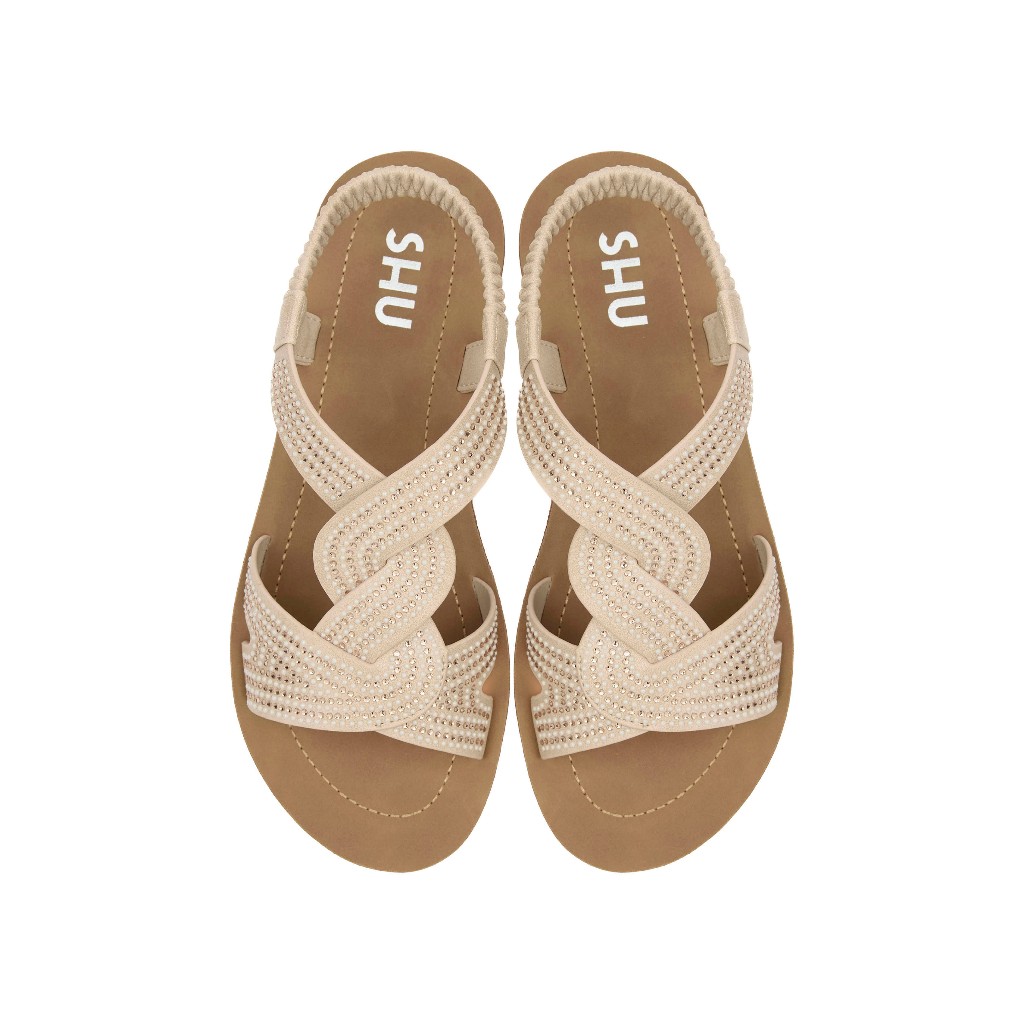 SHU GLAM TRIPE SLINGBACK SANDALS รองเท้าแตะ