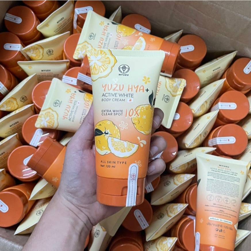 ครีมเจลมิวซุ Yuzu HYA หัวเชื้อญี่ปุ่น เพื่อความกระจ่างใส 120 ml./ Yuzu Hya Active White 1 กระปุก / Y