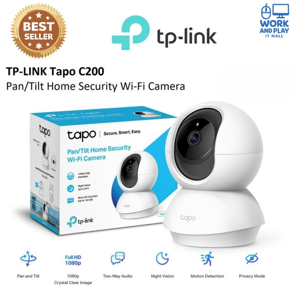 กล้องวงจรปิดไร้สาย⚡️TP-LINK Tapo C200 C210 C220 C230 C225 Home Security Wi-Fi Camera