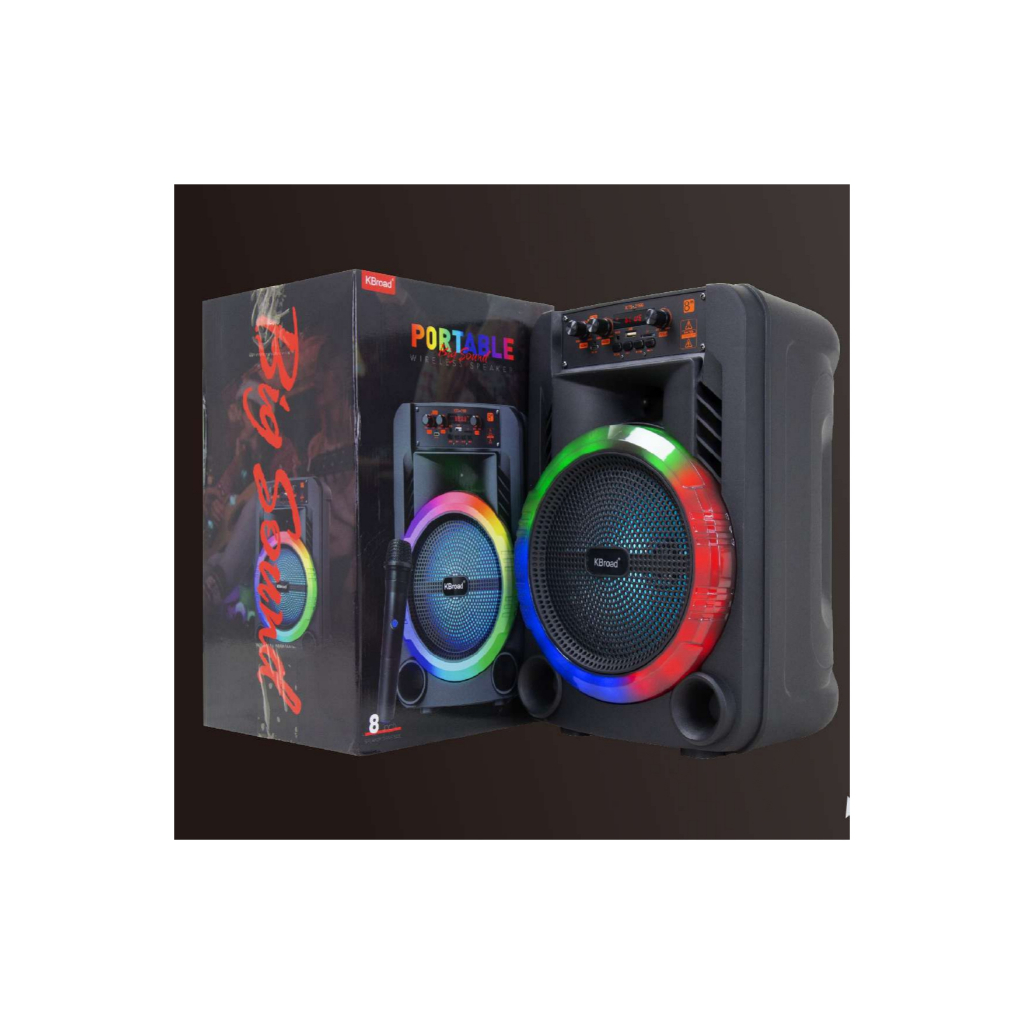 ลำโพงบลูทูธรุ่น KTS-2199 รองรับ Bluetooth/USB/FM/AUX เสียงดี ขนาดลำโพง8นิ้ว ฟรีไมค์ลอย1ตัว