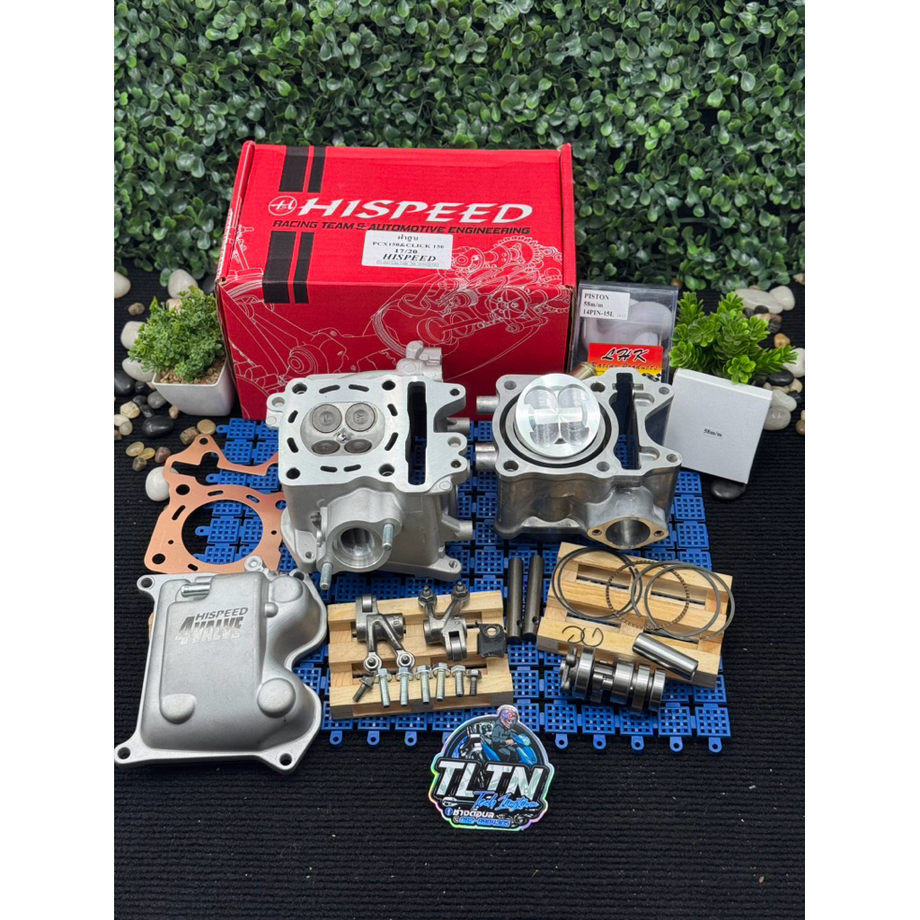 ชุด58-59/4วาล์วPCX/cick125-150 ADV150เสื้อลูกLHKปาดหลบวาล์ว+ประเก็นฝาทองแดงใส่แคร้งเดิมได้อุปกรณ์ครบใส่กับหลักเดิมได้เลย