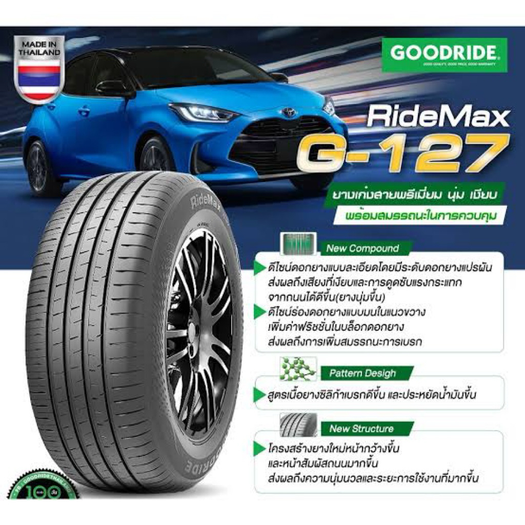 195/55R15 GOODRIDE RIDEMAX G127 85V ปี25
