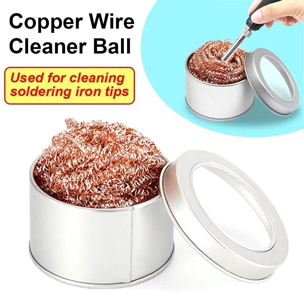 ฝอย ทำความสะอาด ปลายหัวแร้ง กระปุก ทำความสะอาด ปลายหัวแร้ง Soldering tip nozzle cleaner ball. L330