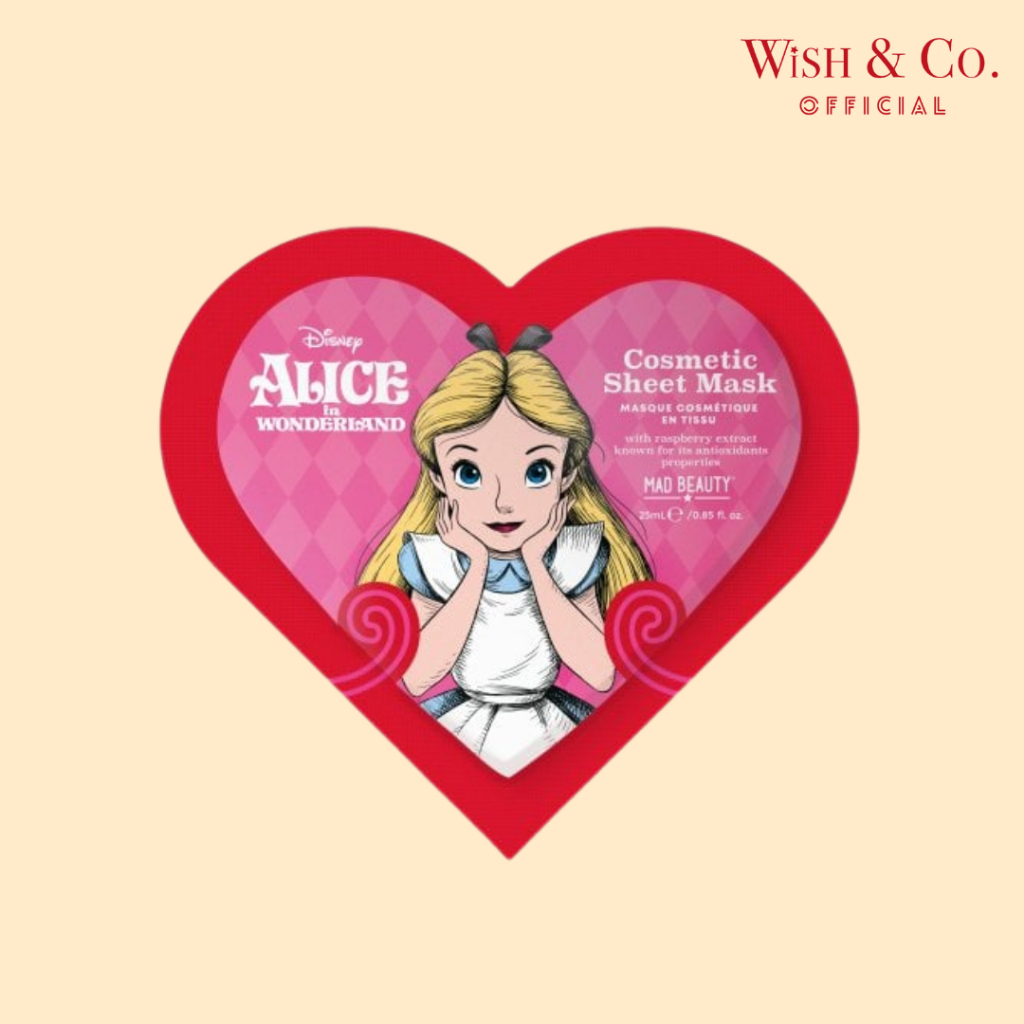 Disney Alice in Wonderland Sheet Mask แผ่นมาสก์หน้าอลิส อิน วันเดอร์แลนด์