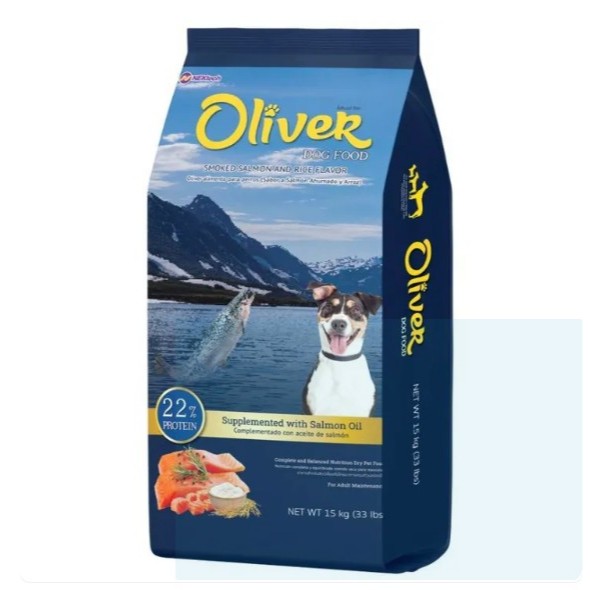 Oliver Dog อาหารสุนัขควบคุมความเค็ม รวม4สูตร ขนาด 15kg