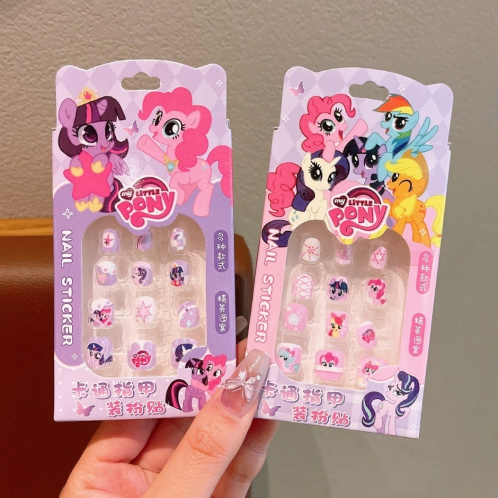 เล็บปลอมเด็ก ลาย My Little Pony พร้อมกาวในตัว เล็บเด็ก 12 ชิ้น NA-KD4-MLP - รูปที่ 3