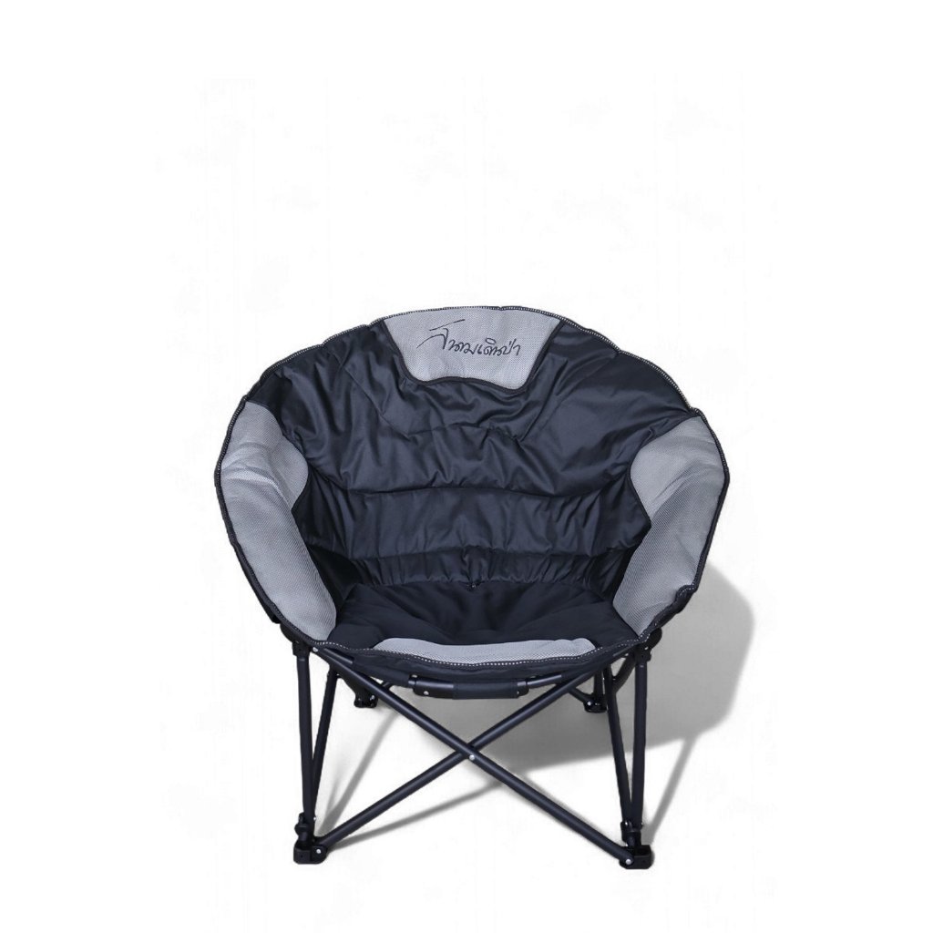 Field and Camping เก้าอี้ใบบัว (Moon Chair) - สีดำ