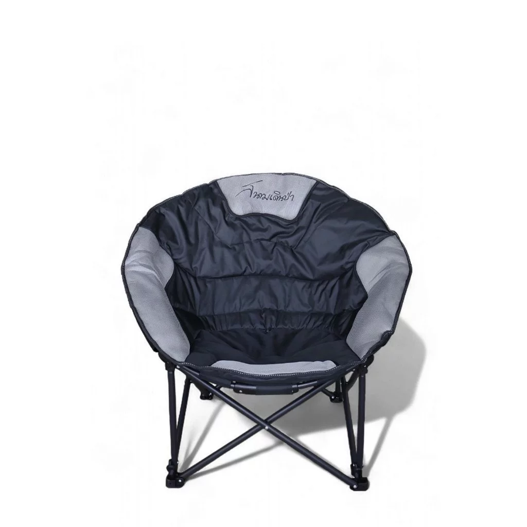 Field and Camping เก้าอี้ใบบัว (Moon Chair) - สีดำ
