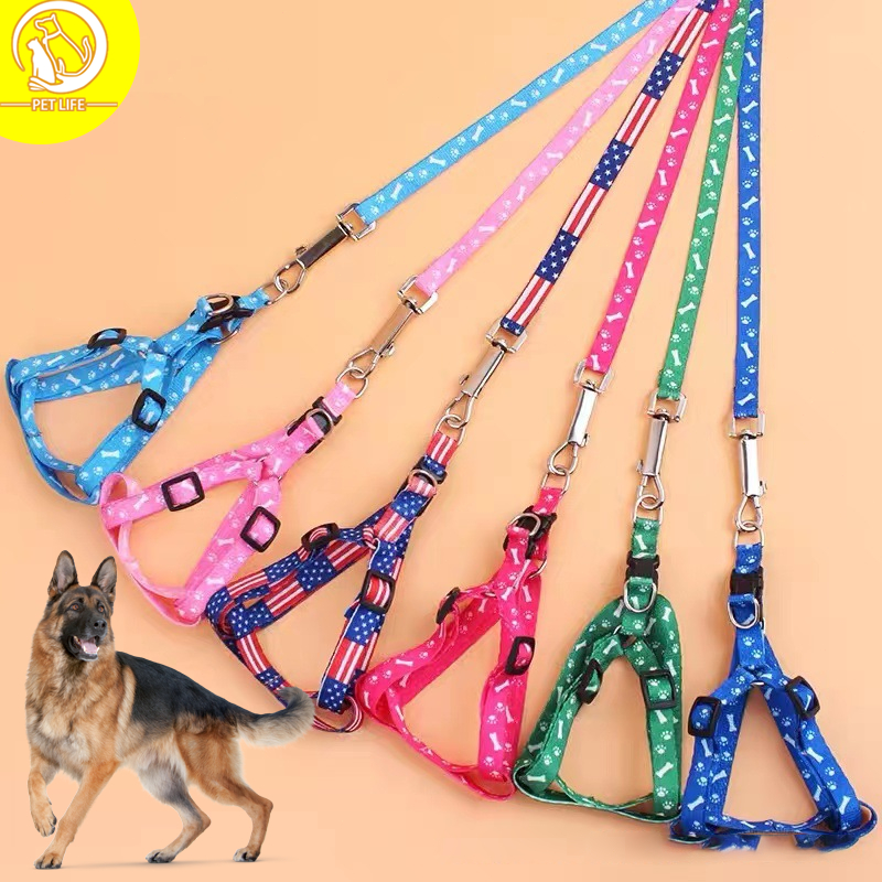 PET LIFE สายรัดอกสำหรับสุนัขและแมว เสื้อรัดอกสัตว์เลี้ยง ปรับขนาดได้ แข็งแรงทนทาน