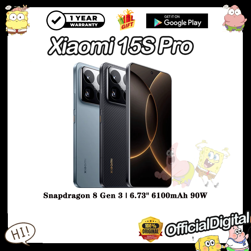 Xiaomi 15S Pro Xring O1 HyperOS 2 6.73 inches LTPO AMOLED 6100mAh 90W | สนับสนุน Google & ไม่มีไทย |
