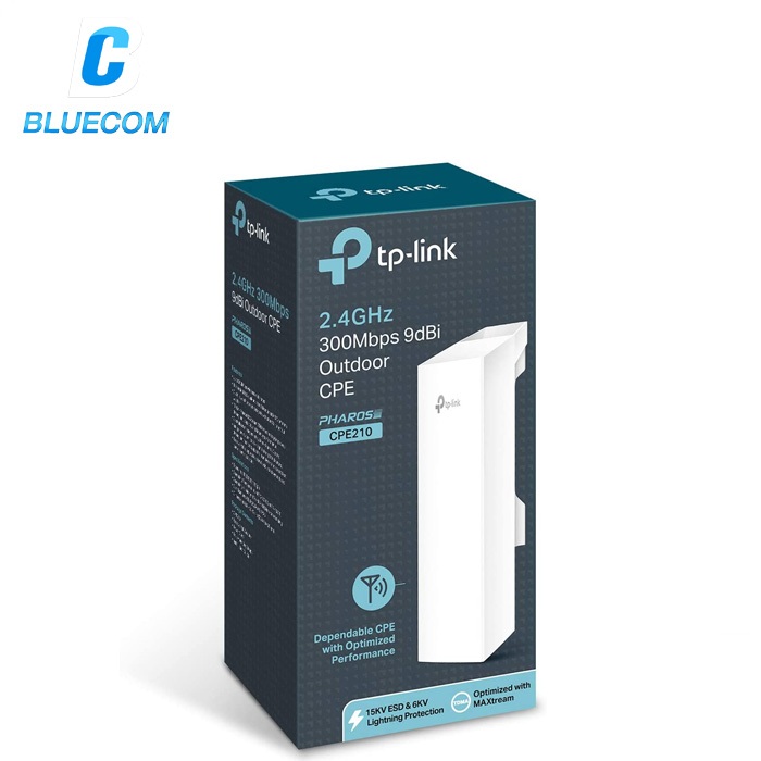 TP-LINK CPE210 2.4GHz 300Mbps 9dBi Outdoor CPE (POINT TO POINT)