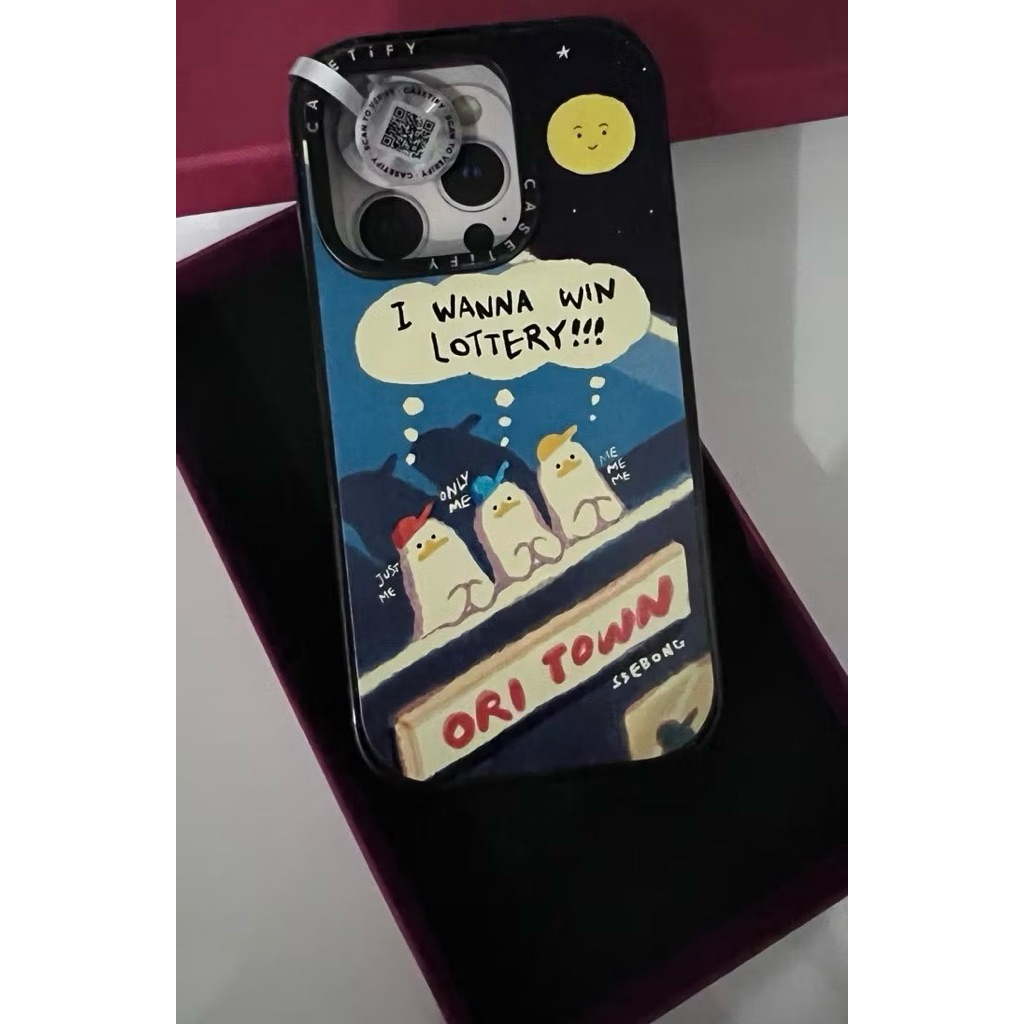 Case iPhone 15pro ลาย I wanna win lottery