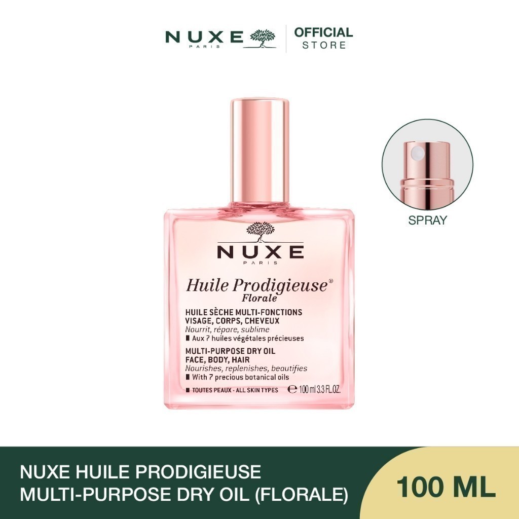 NUXE HUILE PRODIGIEUSE MULTI-PURPOSE DRY OIL FLORALE Body Oil ออยล์ บอดี้ กลิ่นฟรุตตี้ฟลอรัล