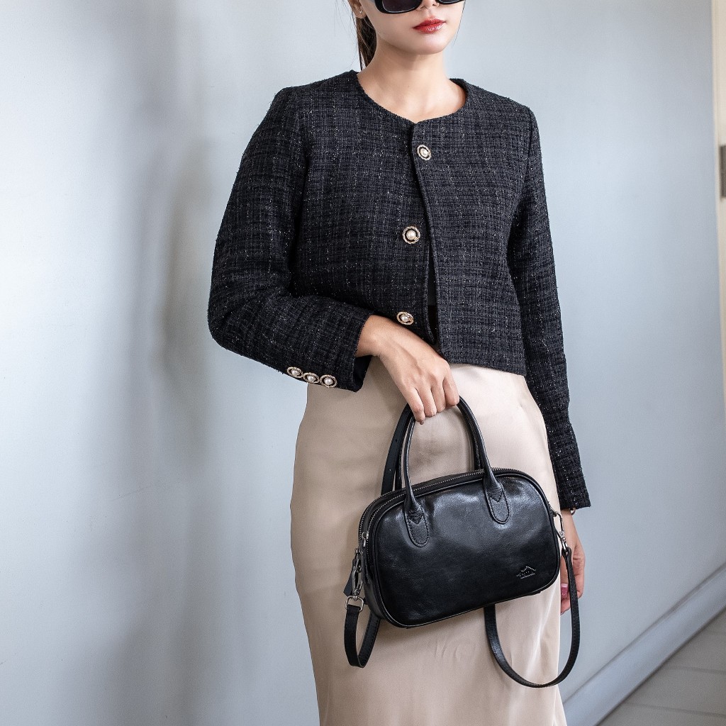 กระเป๋าหนังสะพายข้างผู้หญิง/กระเป๋าหนังแท้ผู้หญิง รุ่น Isabella B-LBR-1292