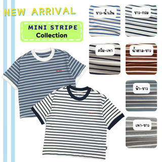 Mini stripe Collection เสื้อคอกลมเด็ก-ทรงโอเวอร์ไซส์รุ่นใหญ่…