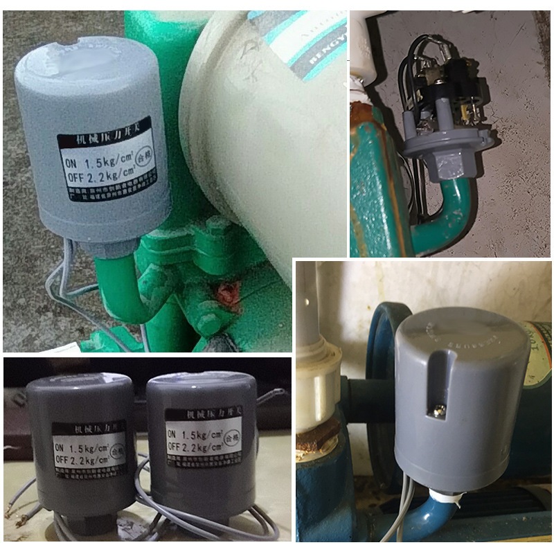 สวิทช์แรงดันปั๊มน้ำ ทรงกระบอก เพรสเชอร์สวิทซ์ปั๊มน้ำ PRESSURE SWITCH สวิตช์ปั้มน้ำอัตโนมัต1.1-1.8 1.0-1.8 1/4 3/8 - รูปที่ 2