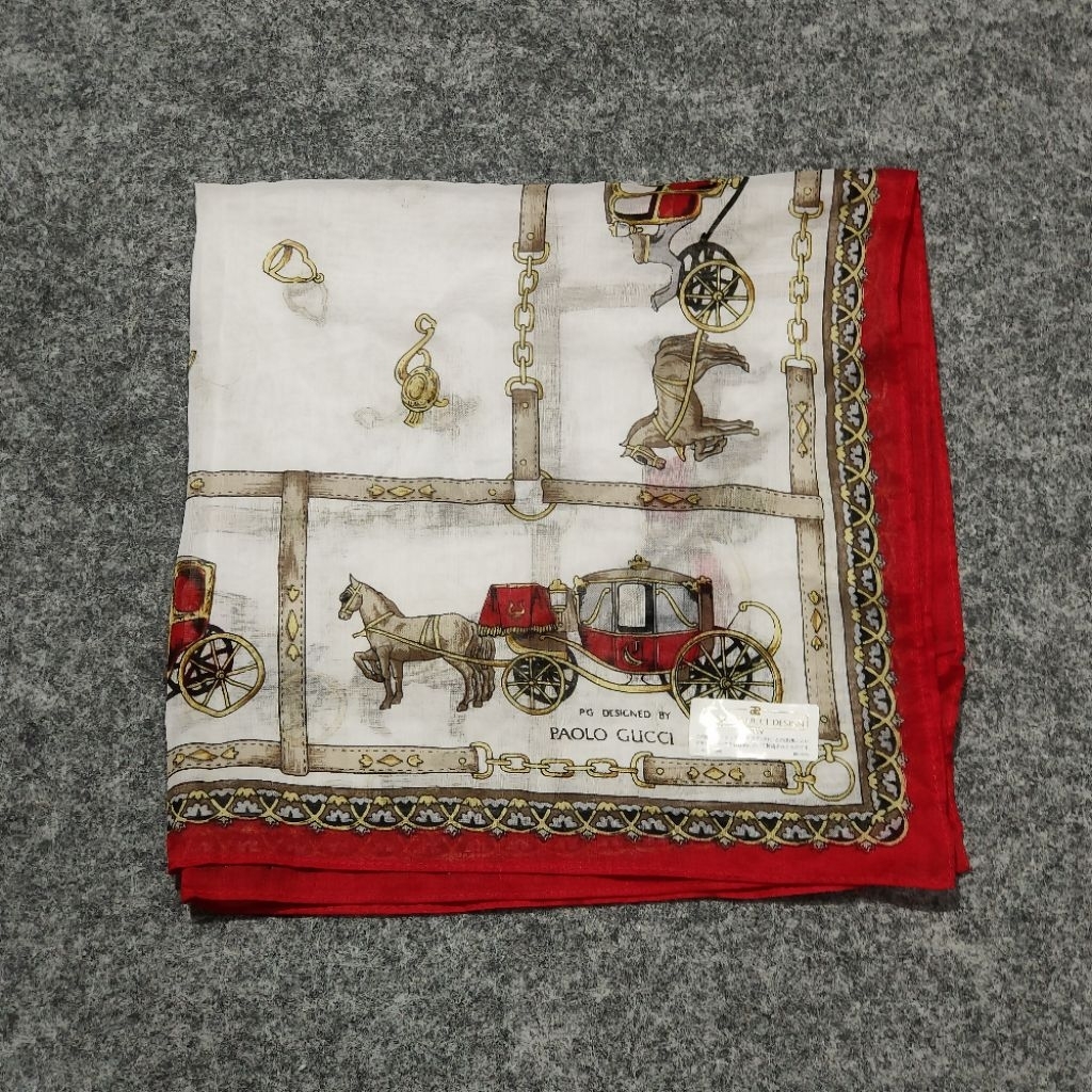 🔥ผ้าเช็ดหน้า PAOLO GUCCI DEAIGN Handkerchief