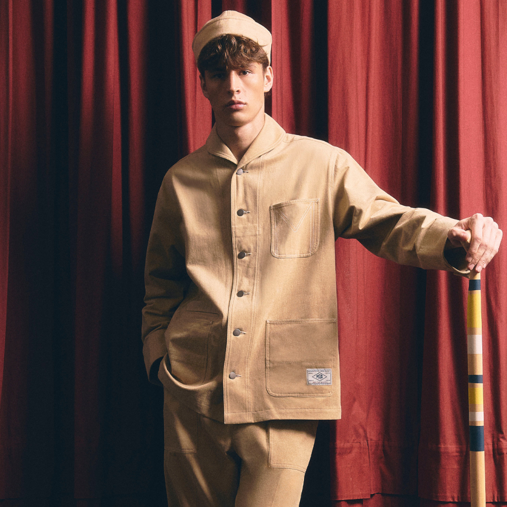 [MOO 8/25] U.S.N Shawl Collar Jacket เสื้อแจ็กเก็ตแขนยาว ผ้าคอตตอนฟอกพิเศษ คอปก U.S.N Shawl กระเป๋าห