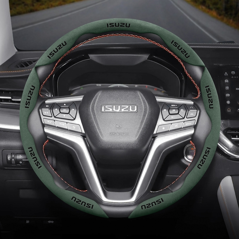 หุ้มพวงมาลัยเฉพาะรุ่น Isuzu อีซูซุ หนังกลับ ดีไซน์สปอร์ต บางพิเศษ มีให้เลือก D‑Max/MU‑X/Triton/EV/Trooper/Traga