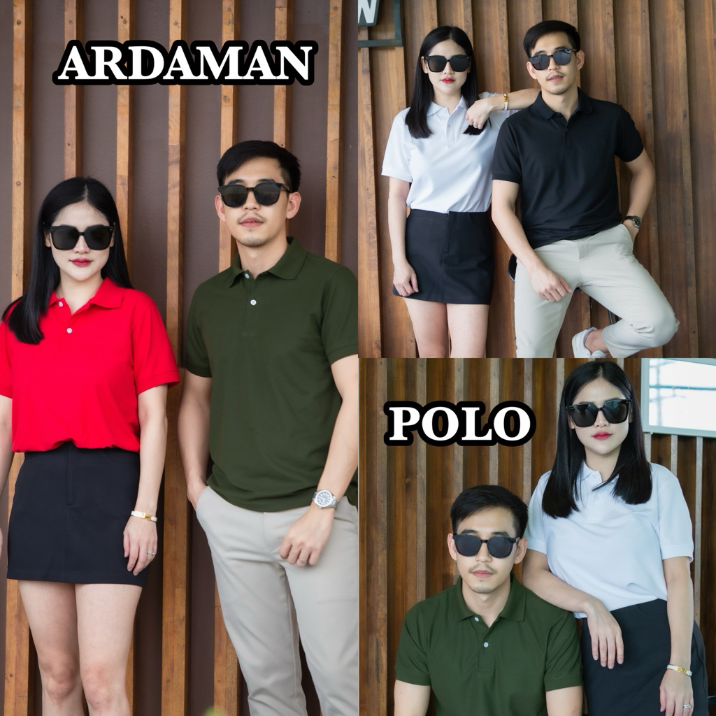 เสื้อโปโล ARDAMAN ผ้าหนานุ่ม ใส่สบายระบายอากาศ ทรงสลิม คอปก