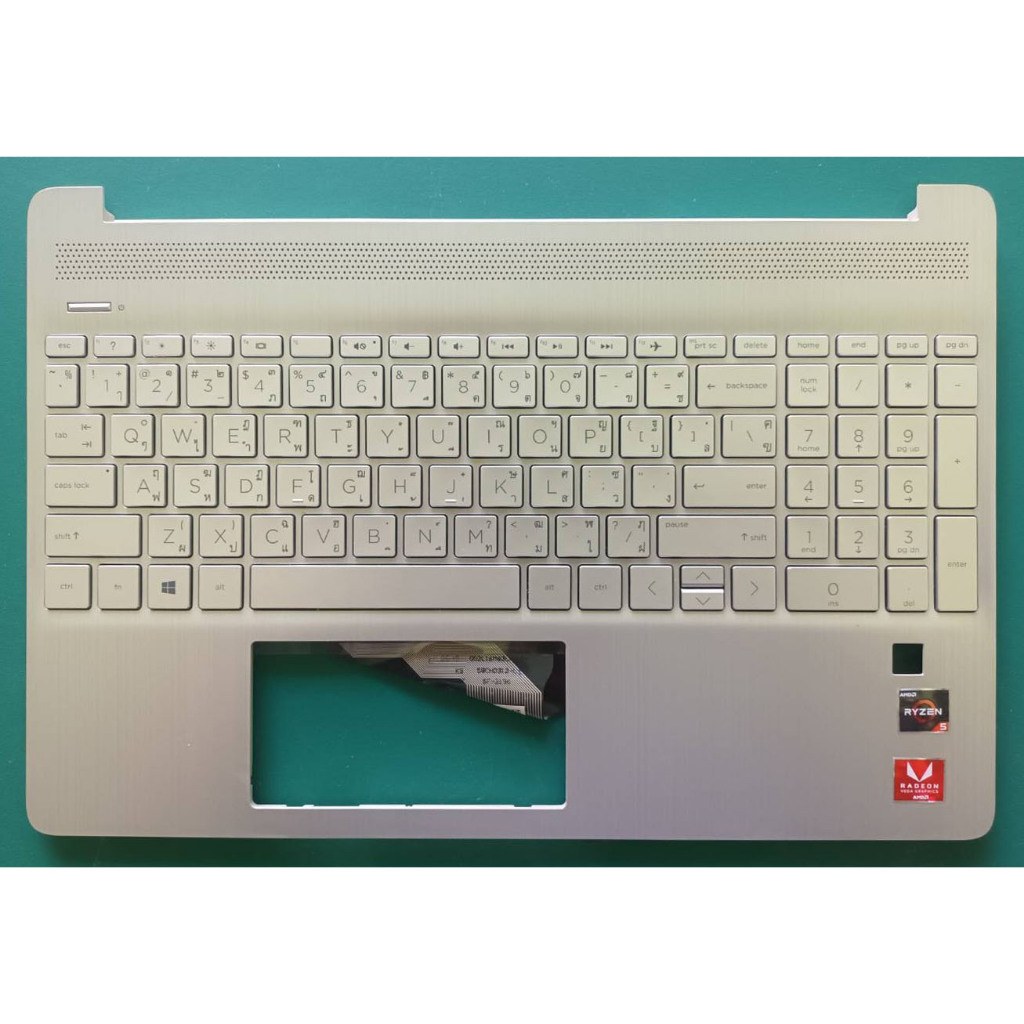 Keyboard คีย์บอร์ด HP 15s-eq0000AU สินค้ามือสองของแท้ติดมากับเครื่อง สภาพดีมาก