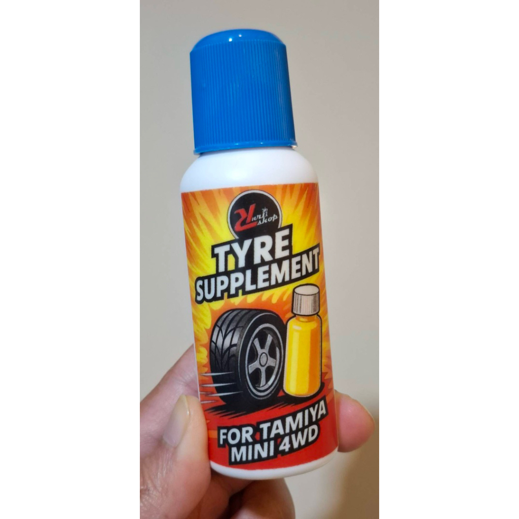 Tyre supplement for mini4wd and R/C by Yurii Shop น้ำยาทำความสะอาดและเพิ่มประสิทธิภาพยางรถของเล่น