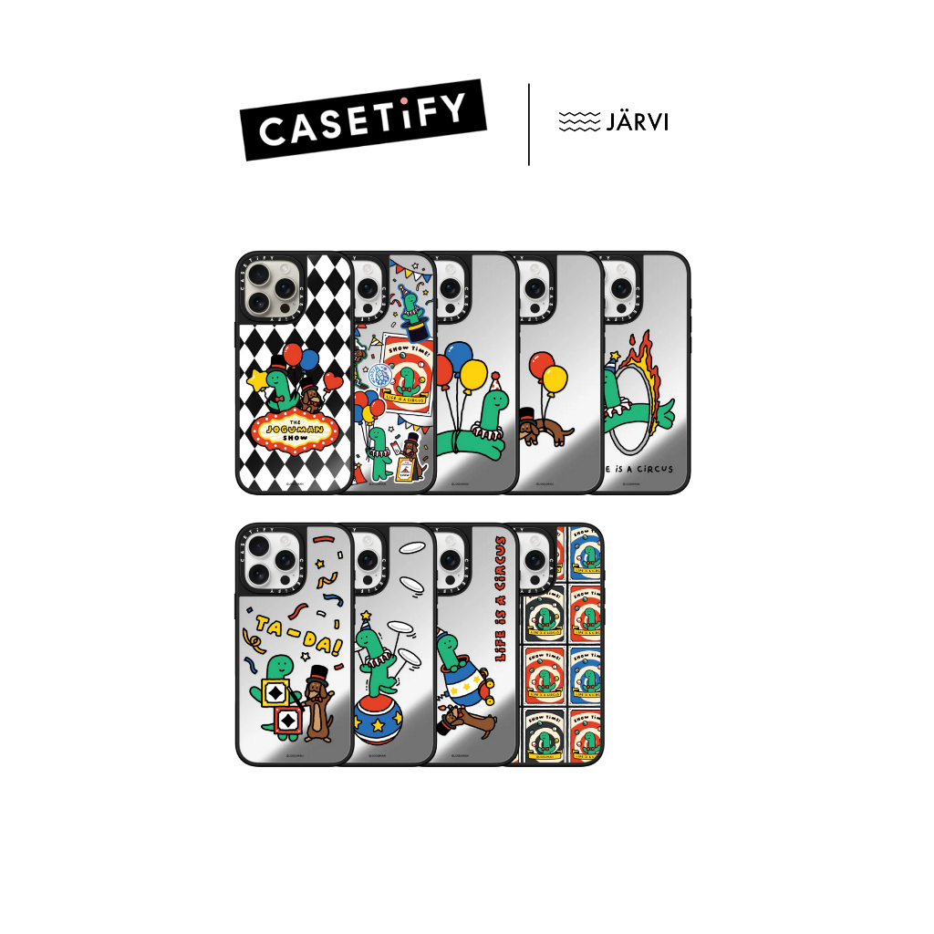 CASETiFY | JOGUMAN BLACK IS THE NEW BLACK MirrorMag/SiverBlack Case [JOGUMAN]