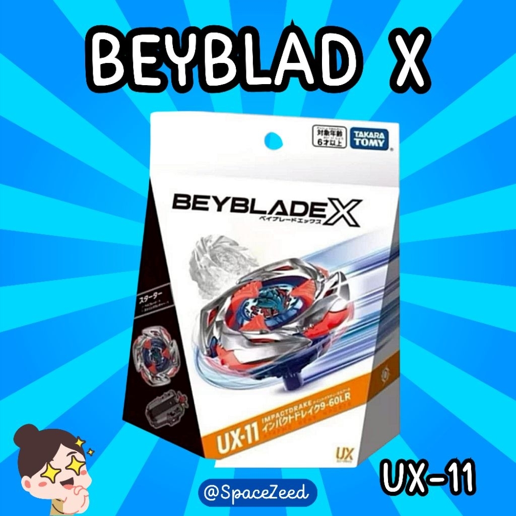 [ของแท้พร้อมส่ง] Takara Tomy Beyblad X : UX-11 Impact Drake 9-60 LR