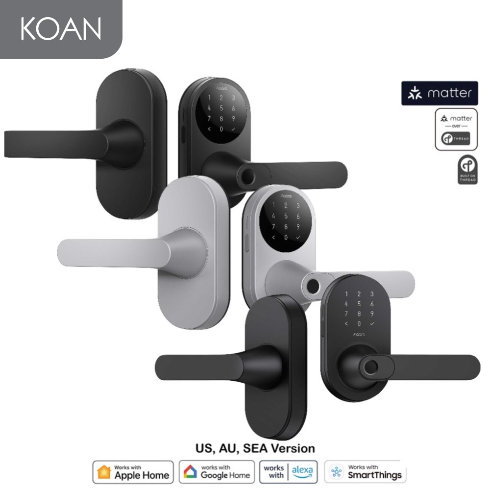 Aqara - Smart Lock U300 - Black / Silver / Black Matte ล็อคอัจฉริยะ