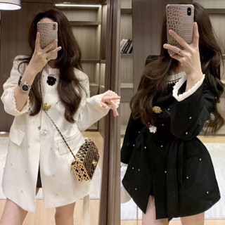 พร้อมส่ง⚡️อ่านก่อน ติดไซ้มาผิด🚨RM 8839 สูทแขนยาว+ขาสั้น+ผ้าผ…