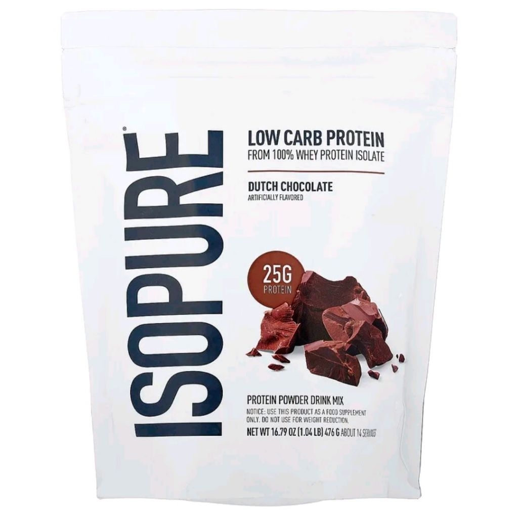 IsoPure, Low Carb Protein Powder, Dutch Chocolate, 1 lb (454 g)