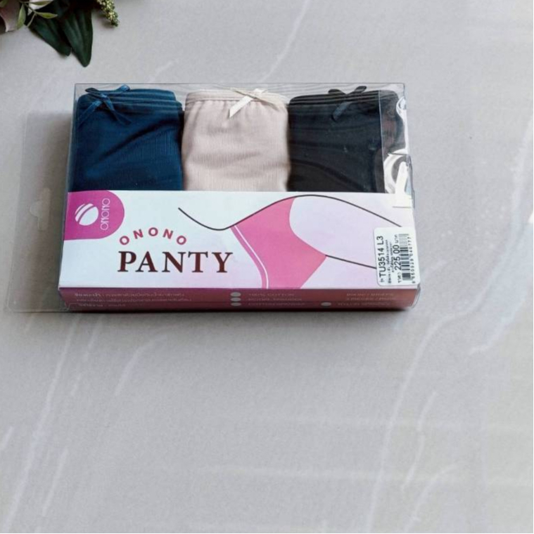 Onono รุ่น TU3514 กางเกงใน ทรง  bikini  แบบแพ็ค